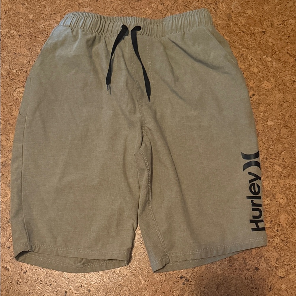 Hurley Men's Sage Green Athletic Shorts